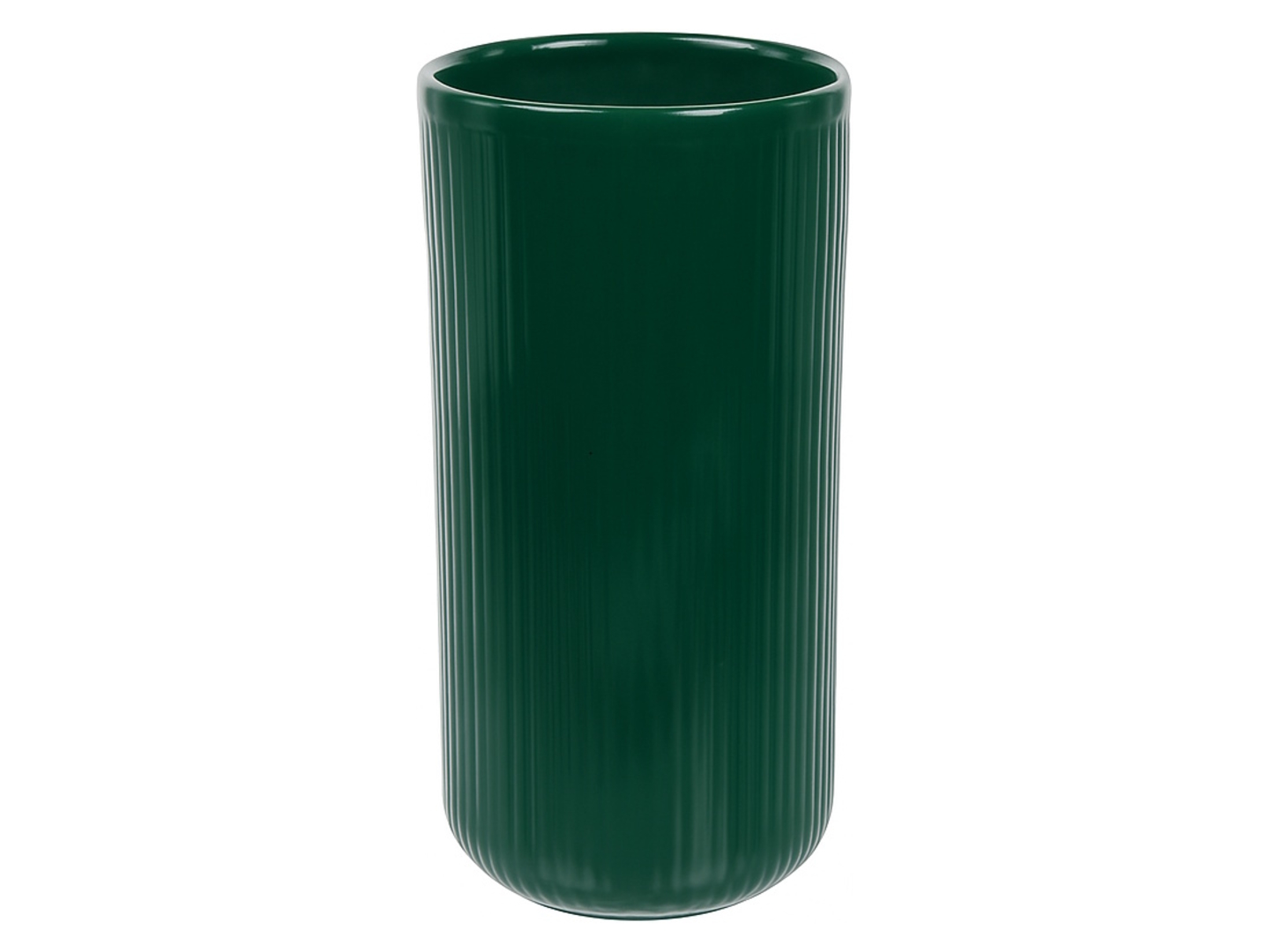 Wazon cylinder ceramiczny 31 cm zielony