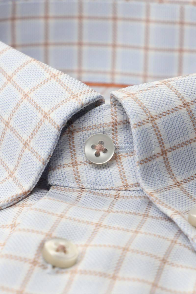 ETERNA 1863 Modern Fit Hemd beigebraun, Kariert