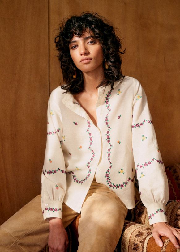 Elvio shirt - Sézane x Lucia Vergara