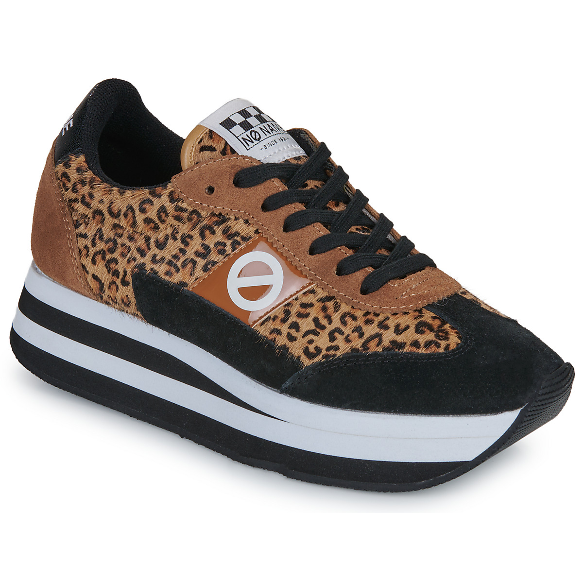 No Name - FLEX M JOGGER W - Brown / Black / Leopard