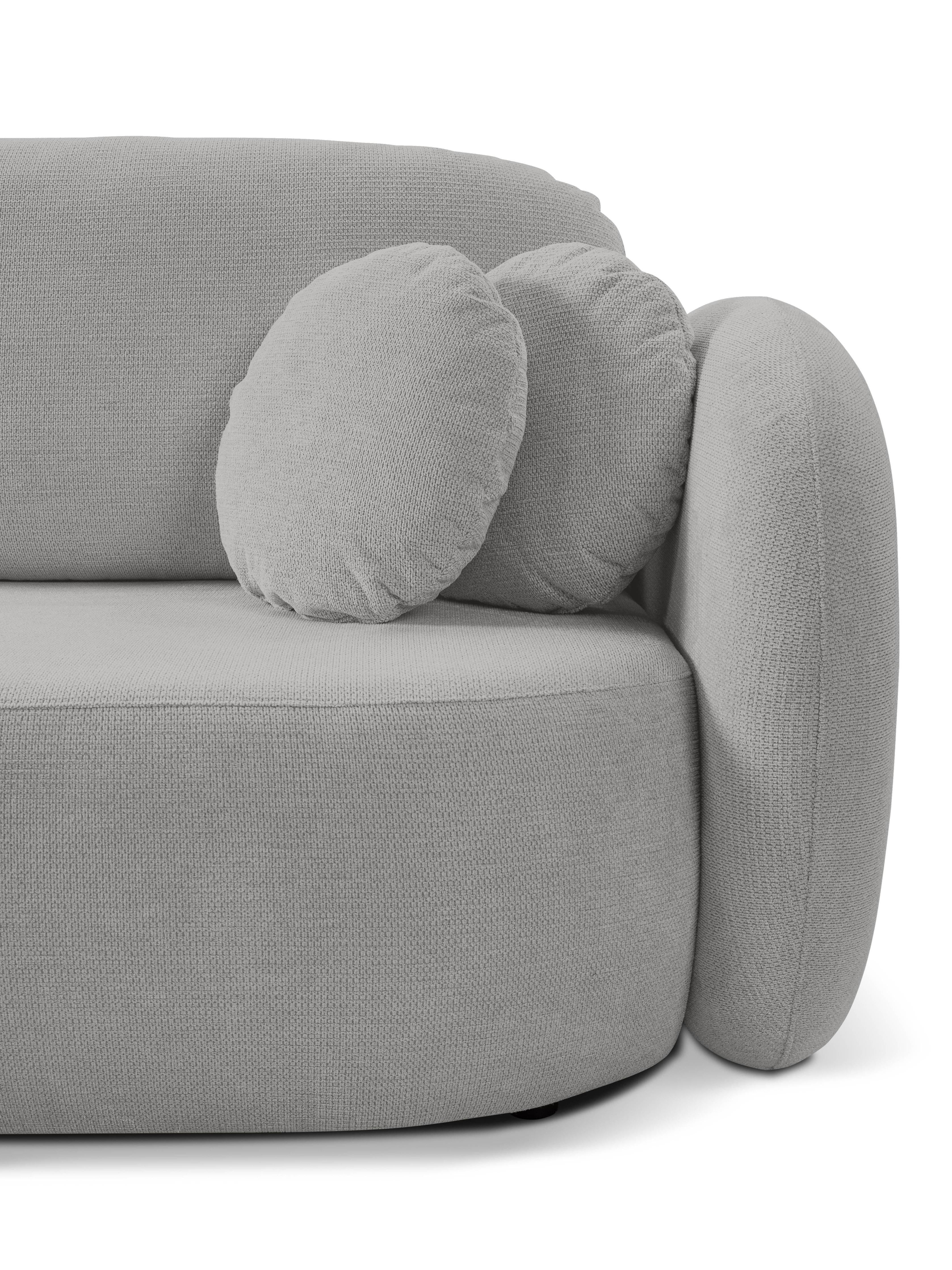Hoekbank OLAN met slaapfunctie links chenille