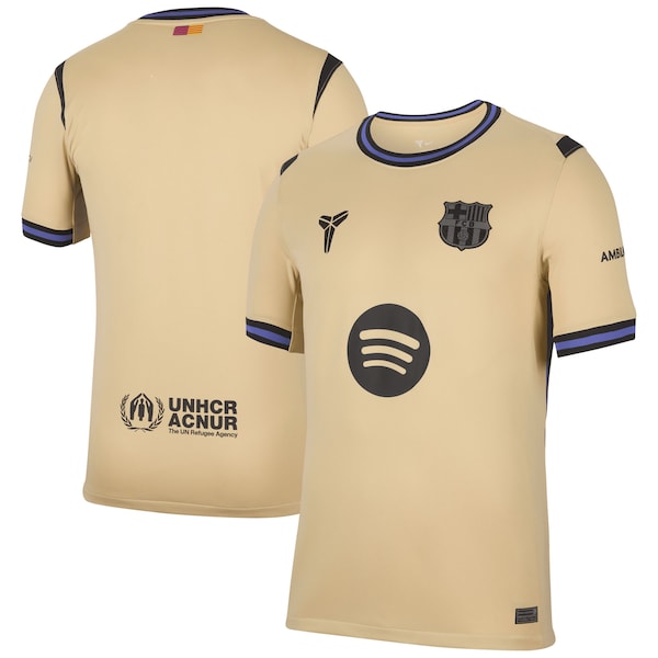 Barcelona Nike 2025/26 Away Stadium Replica Jersey - Gold/Navy