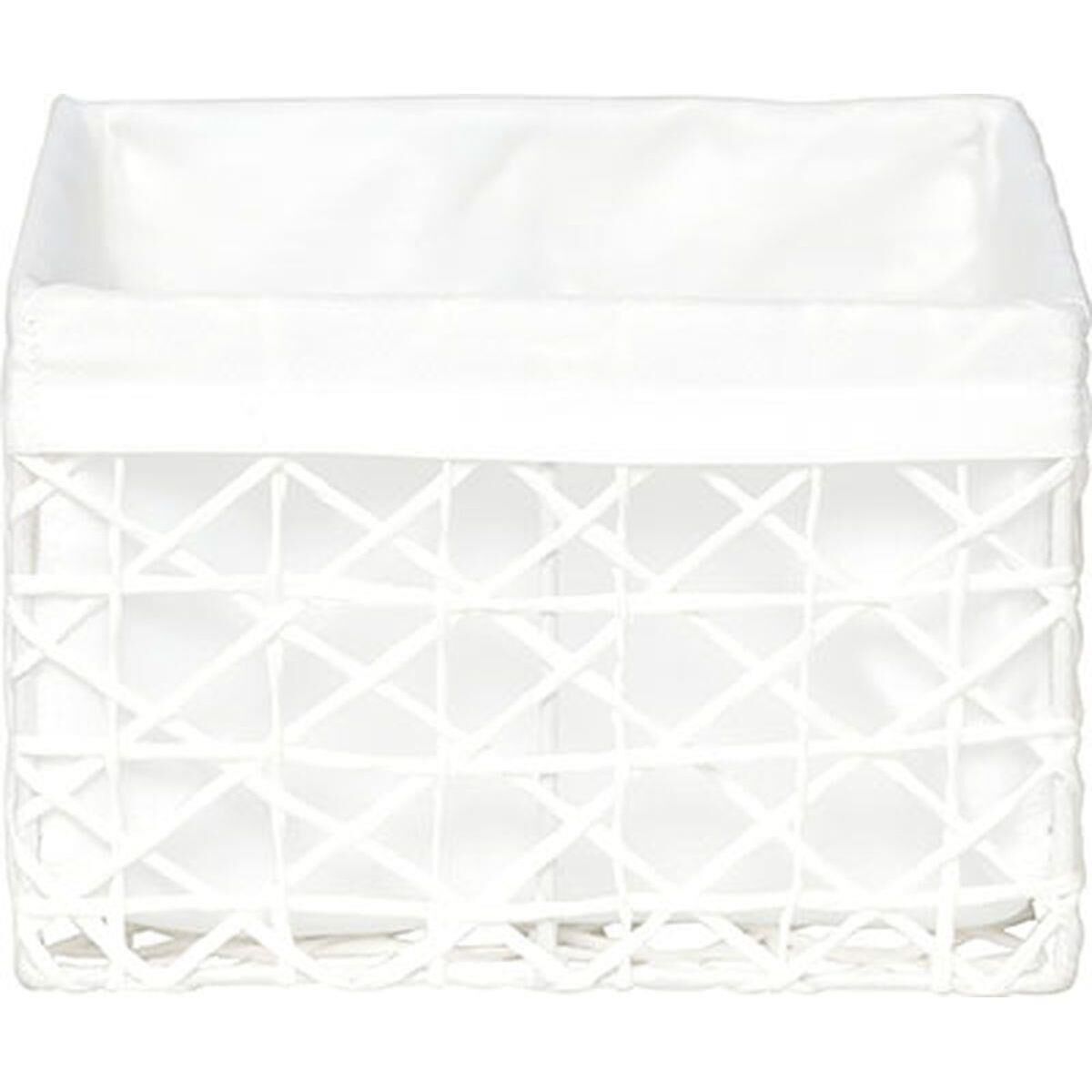 Cesto WC Branco Forrado 18x21cm