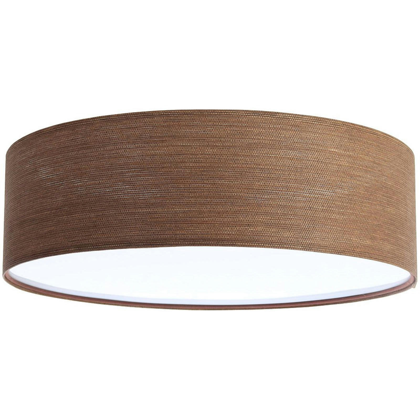 NATURAL - Plafonnier Tissu Bois foncé