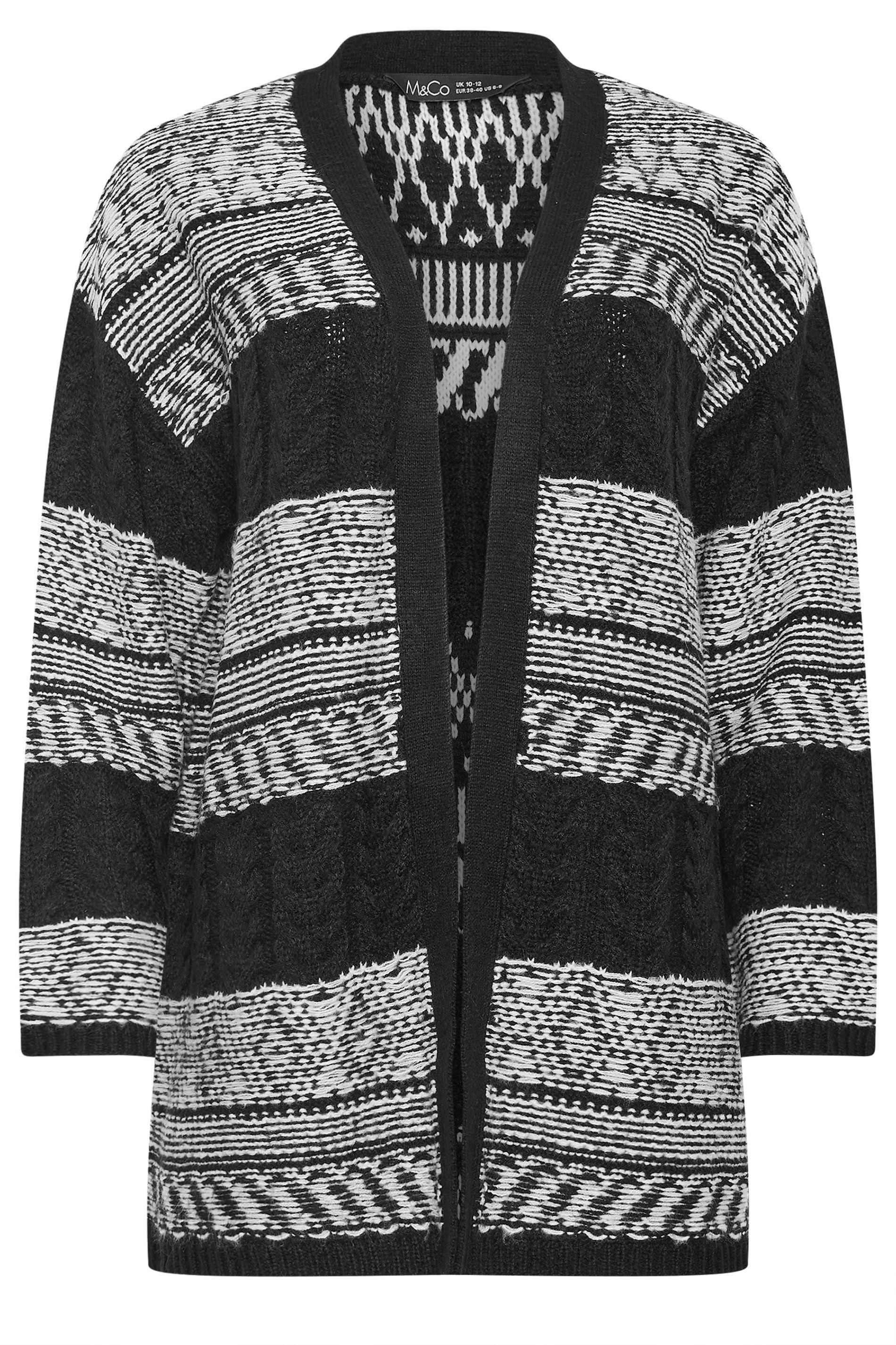 M&Co Fairisle Longline Cardigan