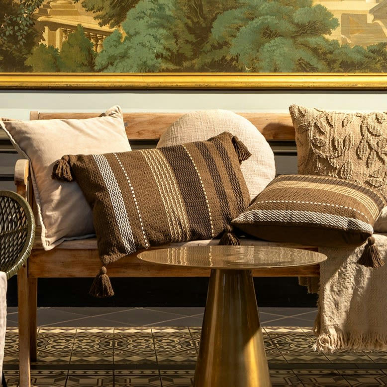 - LOT DE 3 - Coussin 45x45 cm - Coussin 40x60 cm - Plaid - Military Oliv