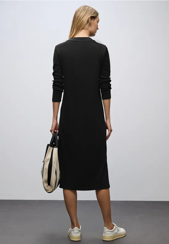 Rippstruktur Kleid