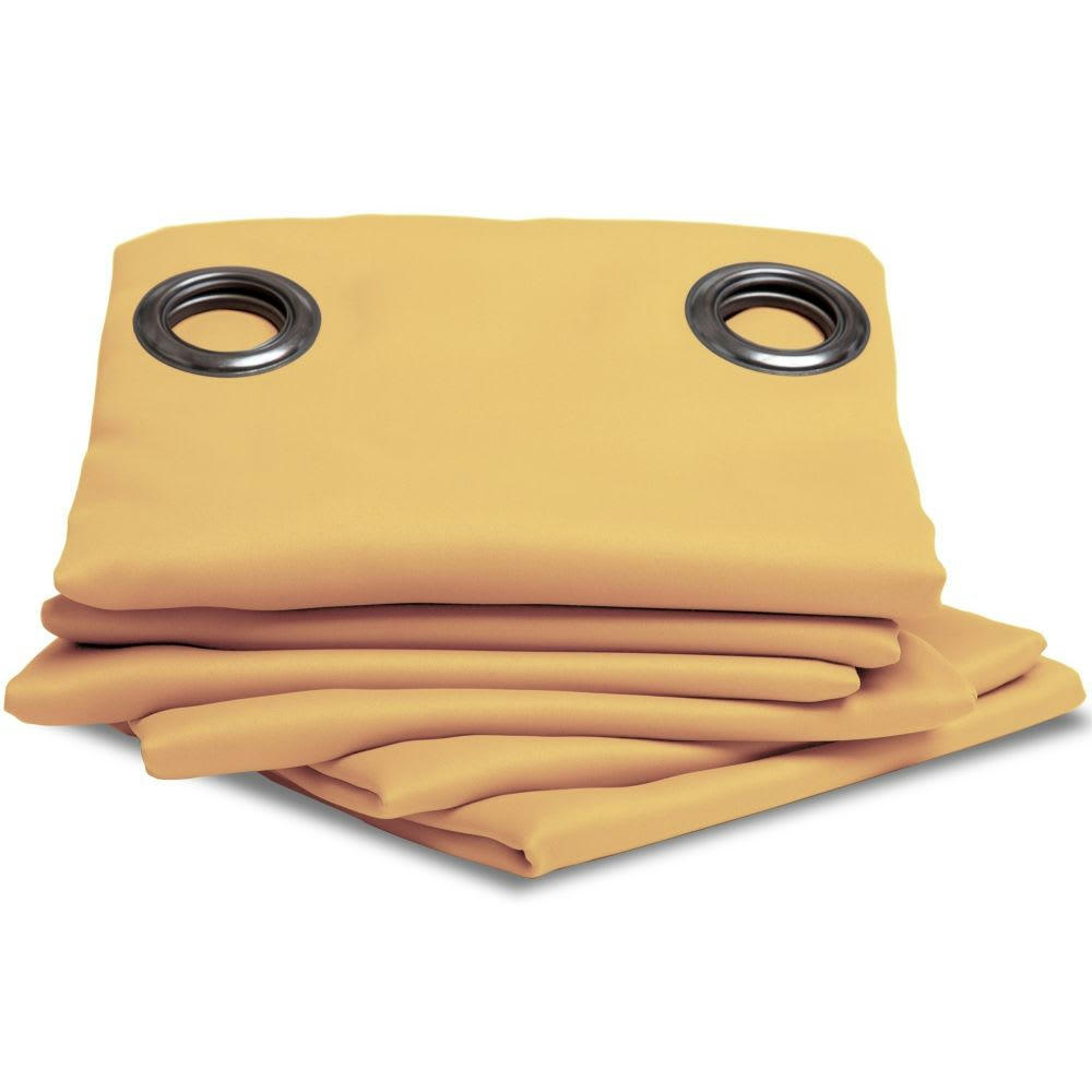 - Rideau occultant jaune 140 x 300