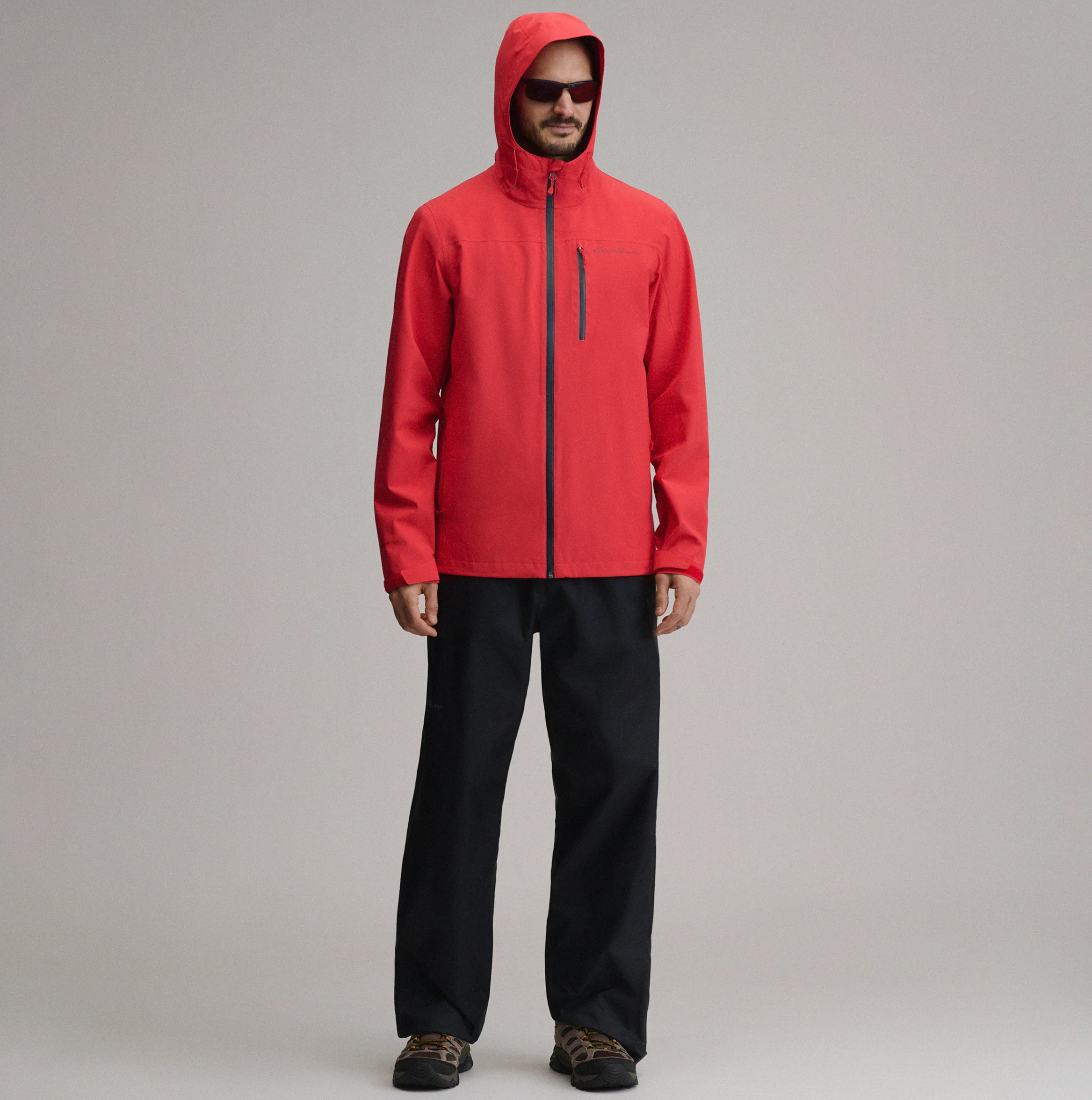 Men's Cloud Cap Waterproof Stretch Hooded Rain Jacket
