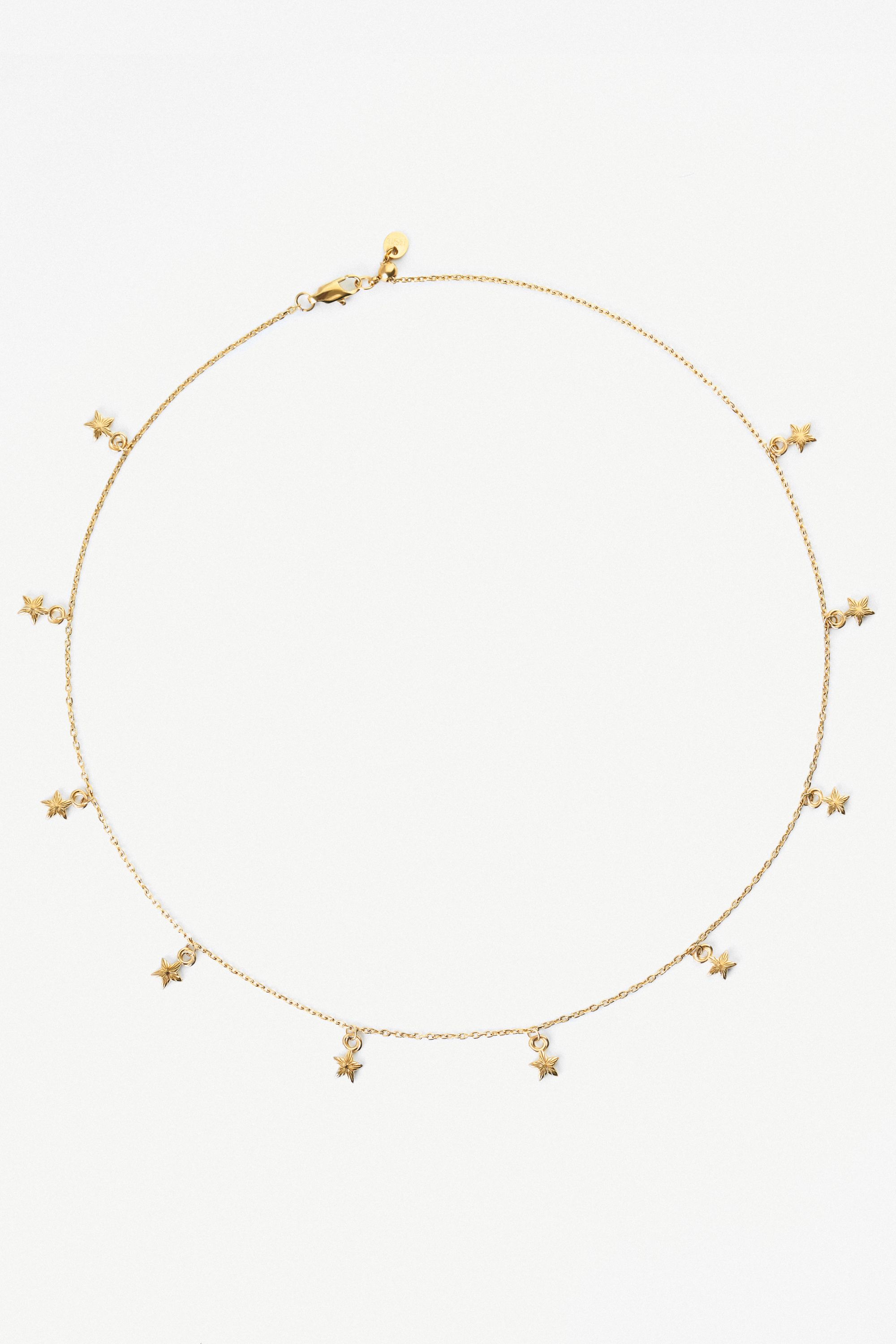 Elk & Bloom Star Feeling Chunky 15K Gold Choker Necklace
