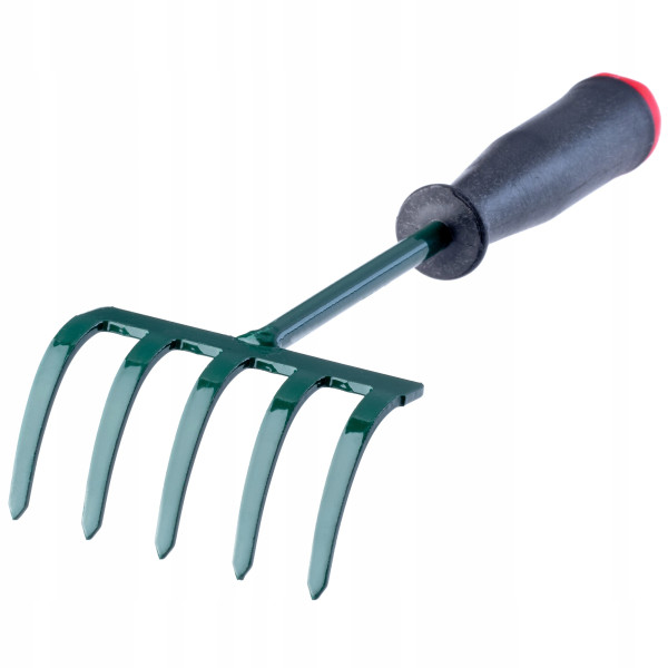 Grabki Grabie Ogrodowe Małe z Trzonem 25cm 5-Zębne