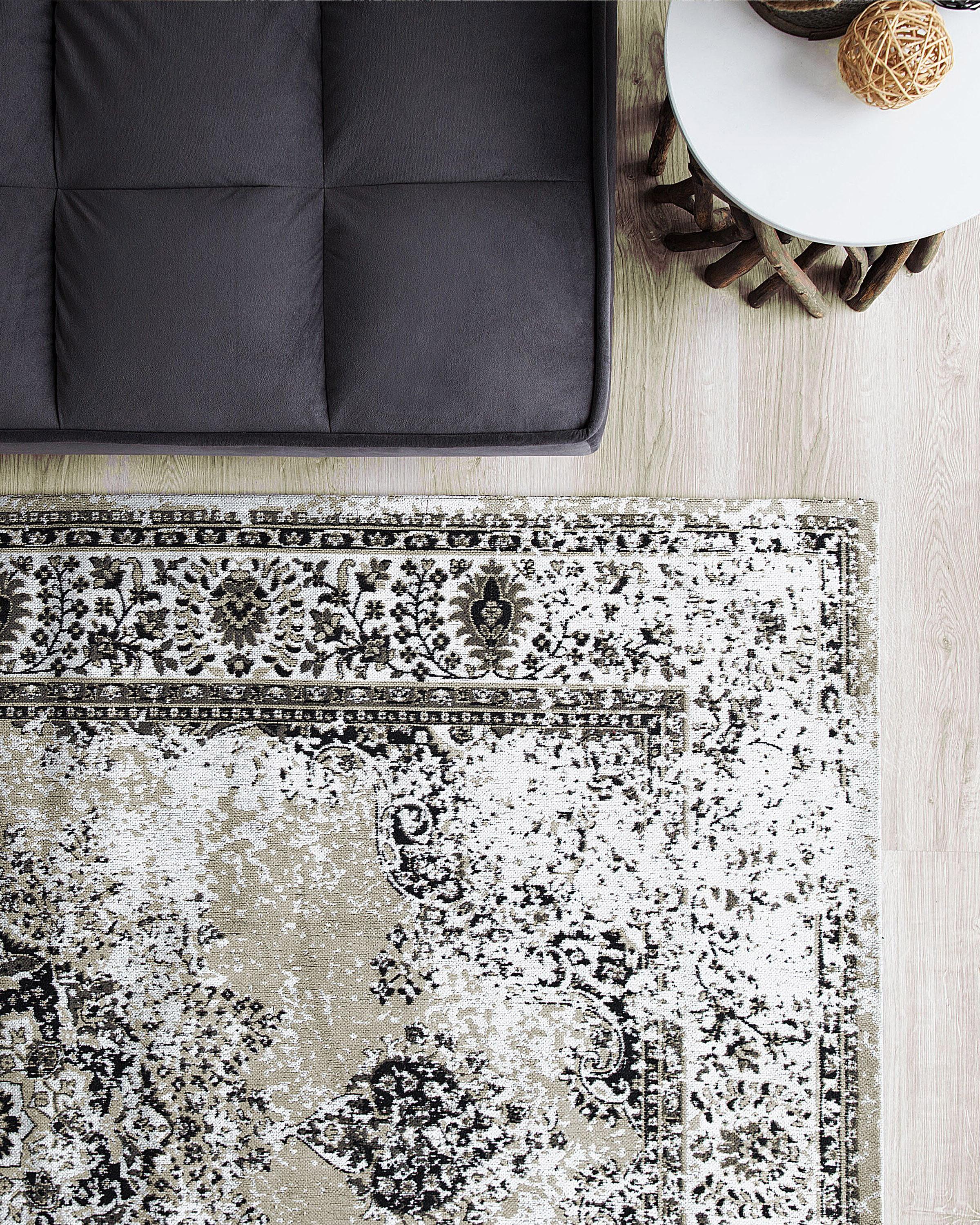 Rug ALMUS Grey 140 x 200 cm Cotton