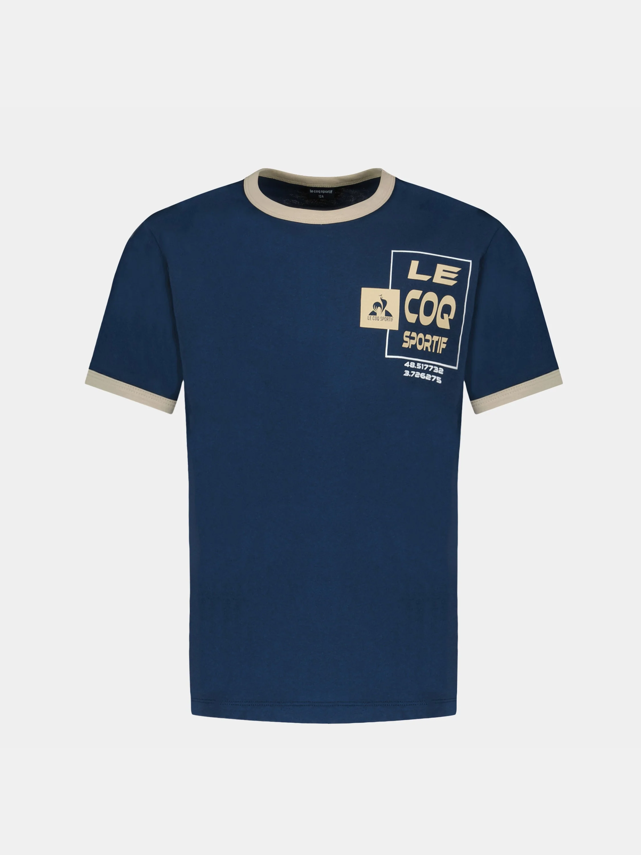 T-shirt en jersey de coton et impression logo patch