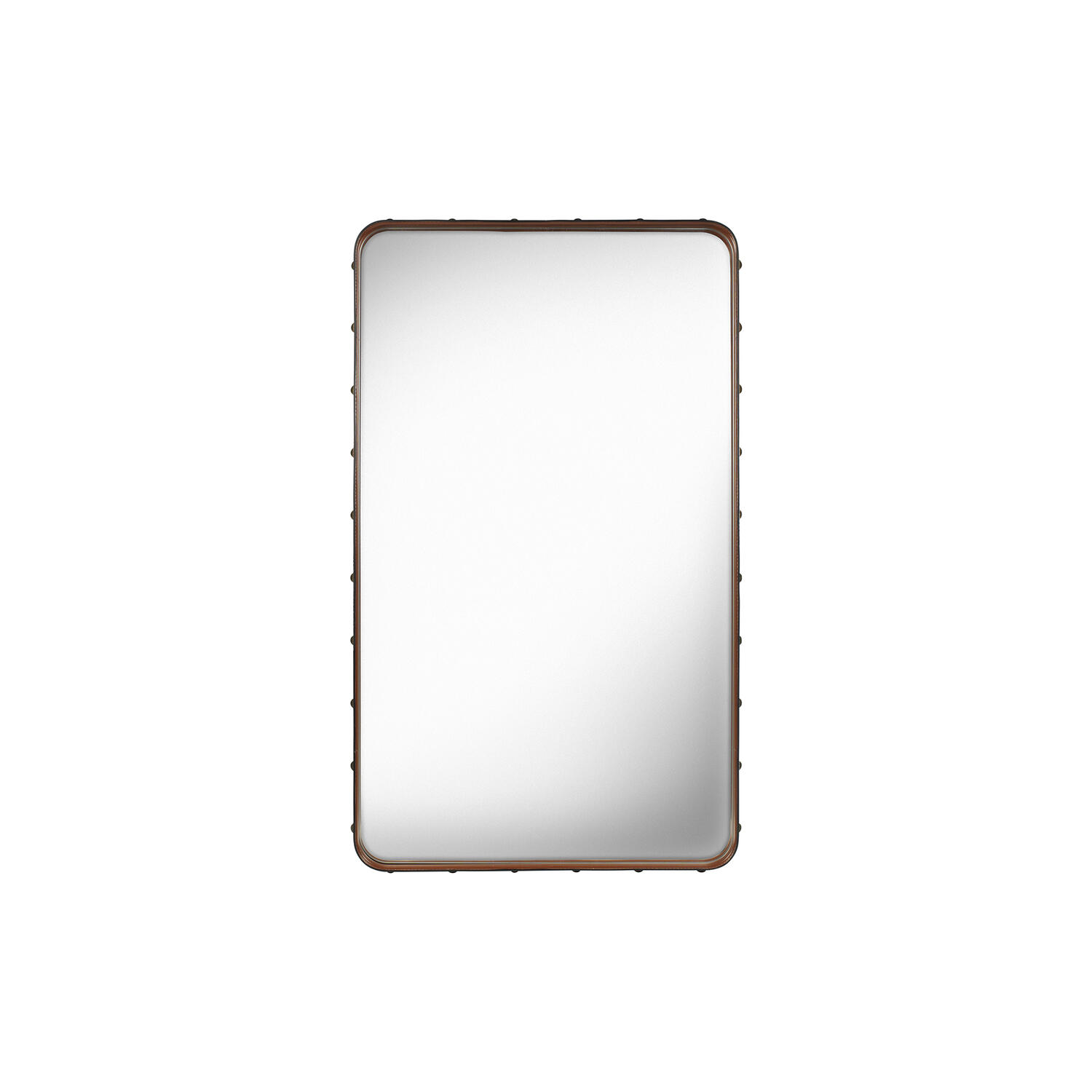 Adnet Rectangular Wall Mirror, tan