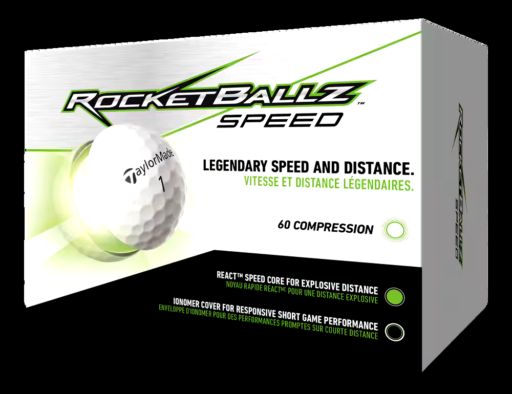 TaylorMade Rocketballz Speed DDz Golf Balls, 24-pk, White