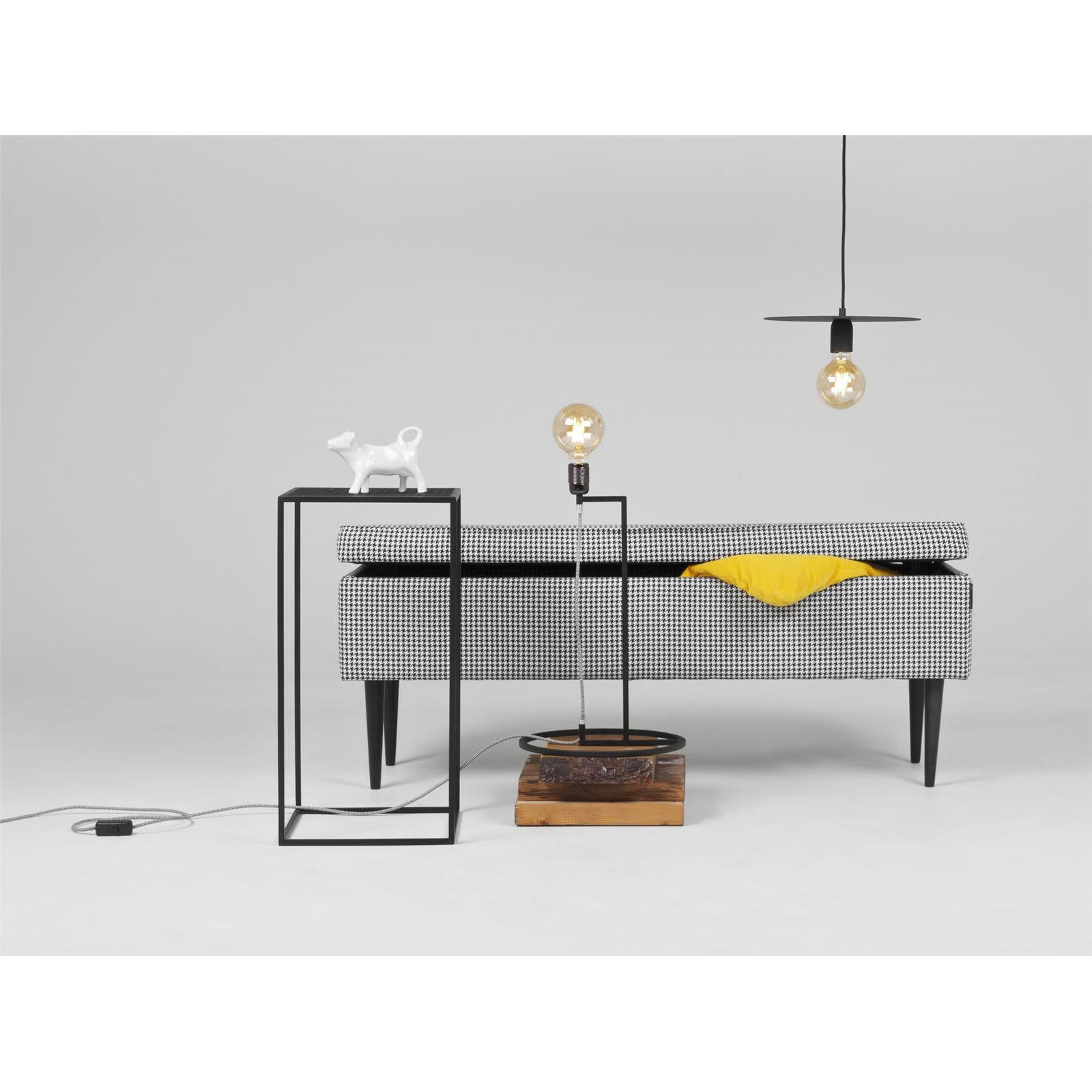 EDI - Banc Tissu Gris rembourré