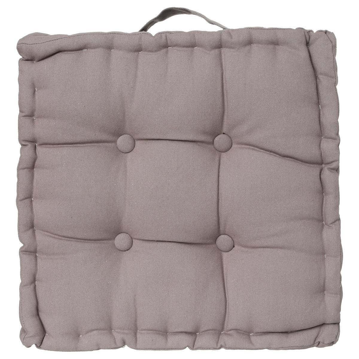 Floor cushion Grey, 40x40 cm