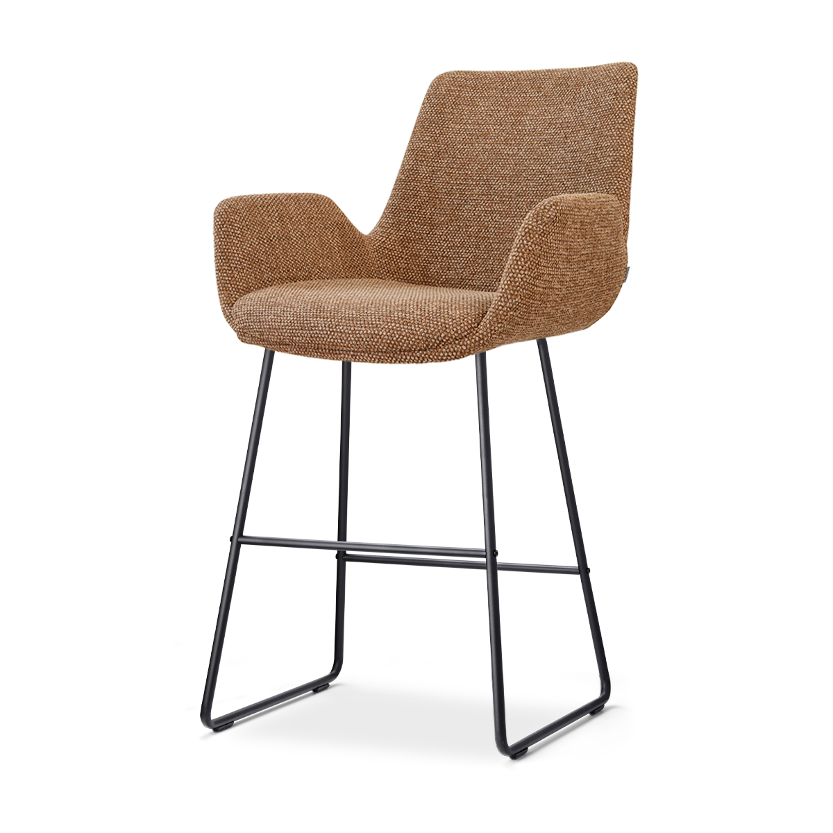 Nolon Nino-Eef barkruk bruin blend - zwart onderstel - 65 cm