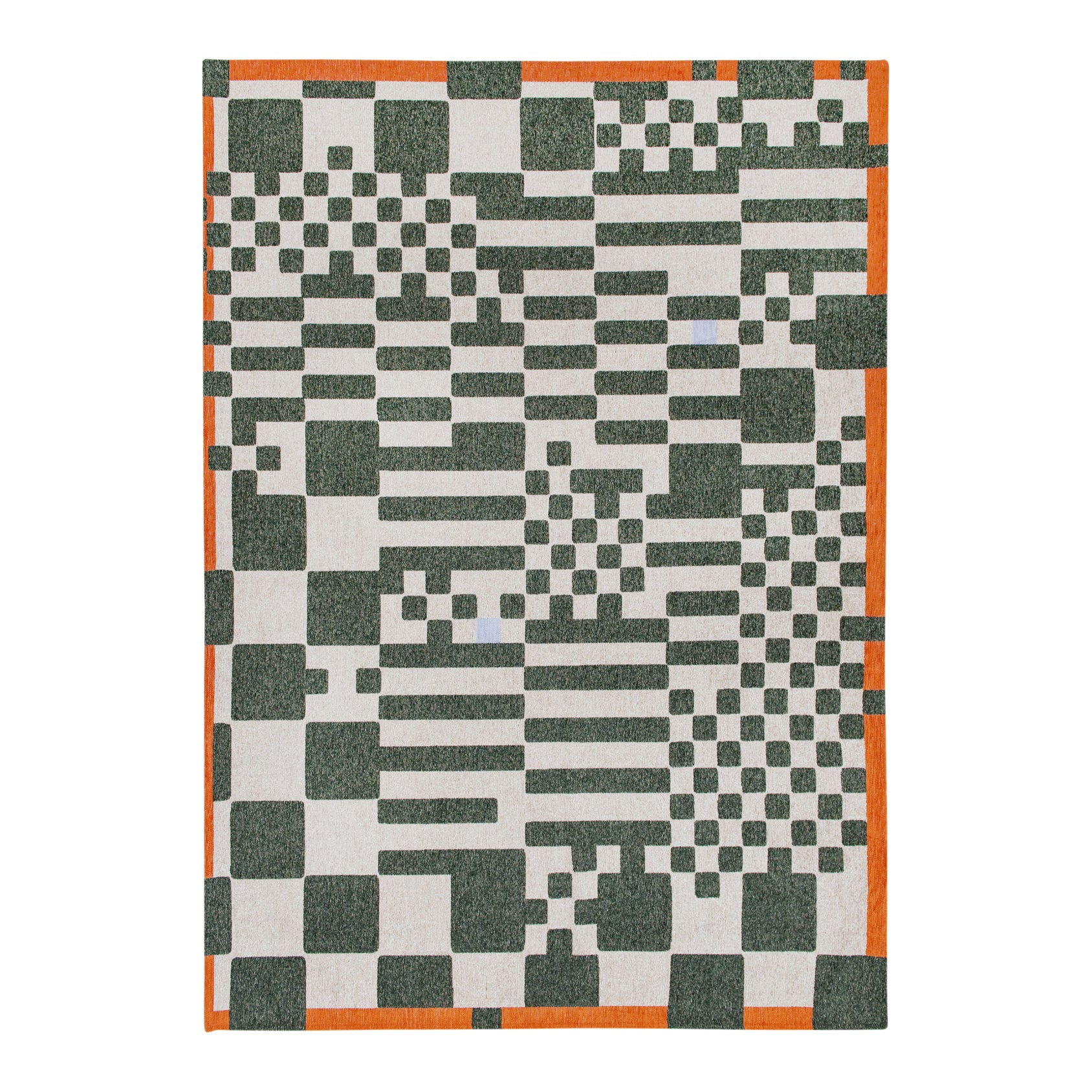 Louis de Poortere Craft Chess Vloerkleed 140 x 200 cm - Deep Green