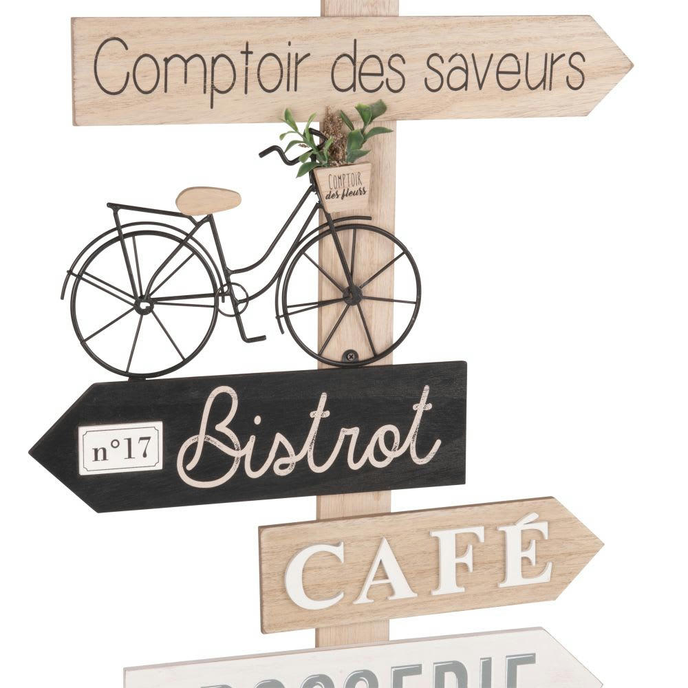 CAFE - Déco murale directions 36x64