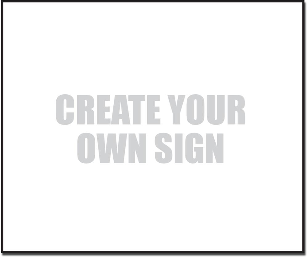Hillman 844496  Self-Adhesive Blank Sign, 19 x 24-in, Black/White