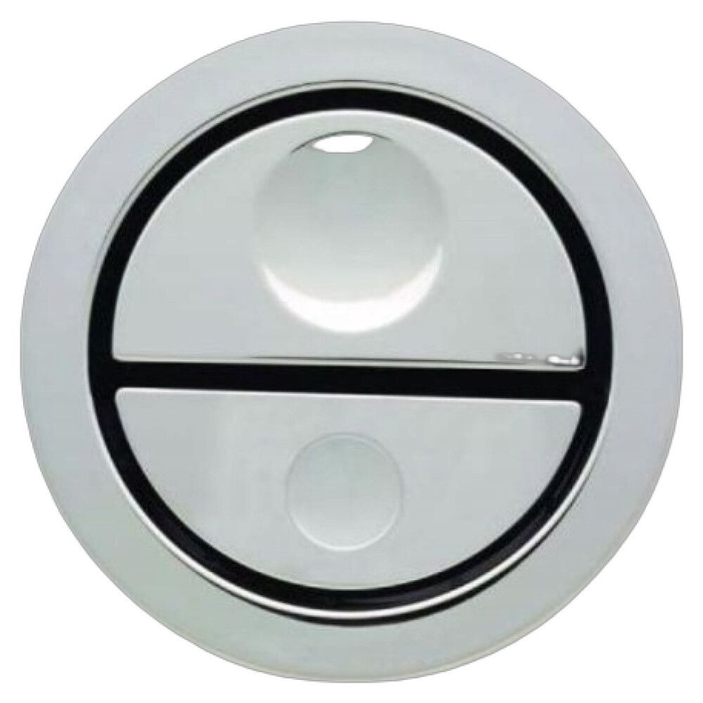 SPYLEKNAPP GEBERIT MØBELTRYK KROM 64 MM RUND DUAL FLUSH