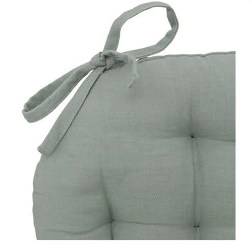 Atmosphera Stoelkussen - mintgroen - katoen - 38x6.5cm- zitkussen