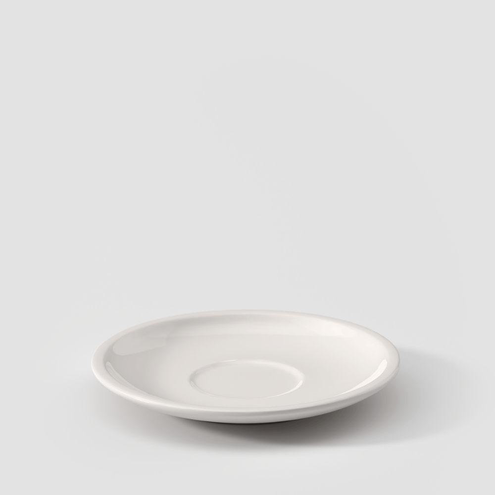 Artesano Coffee cup saucer - White, 6.2'', Premium Porcelain