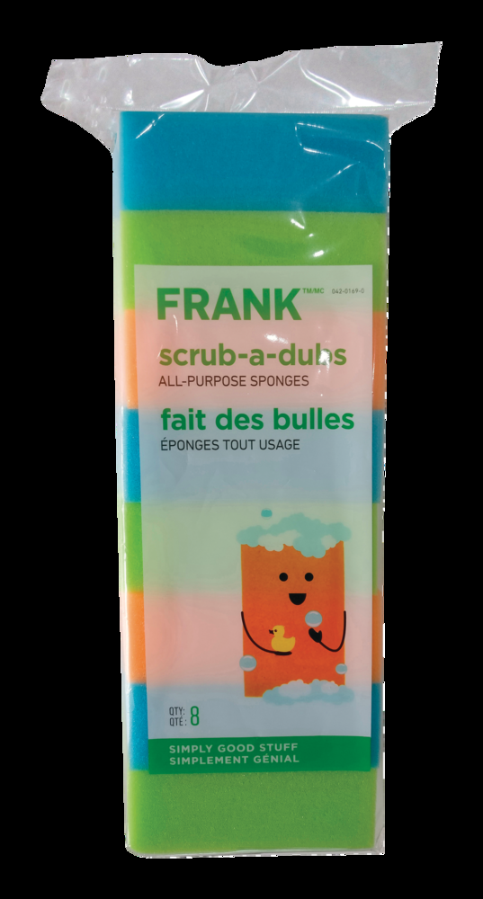 FRANK All-Purpose Scrub Sponge, 8-pk