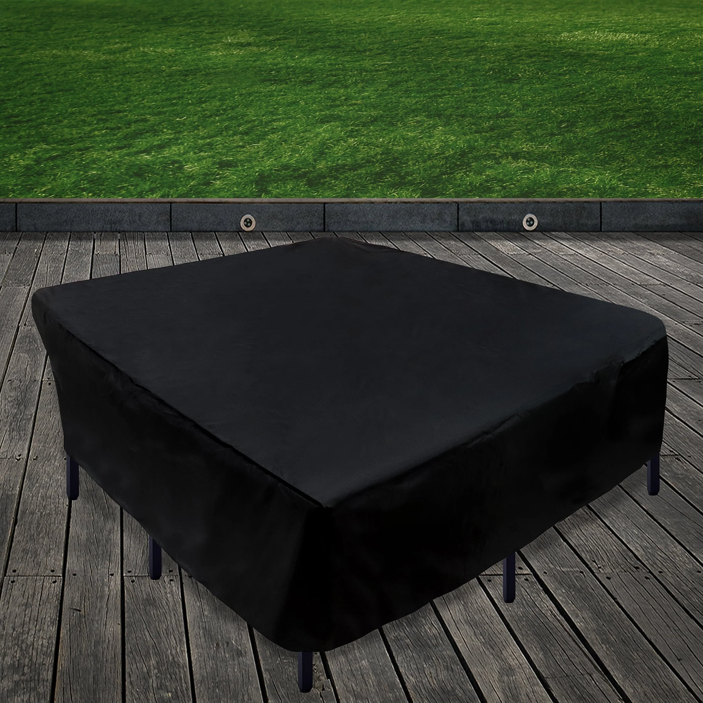 96 Waterproof Patio Furniture Cover, Black by National Tree Company - 96 in