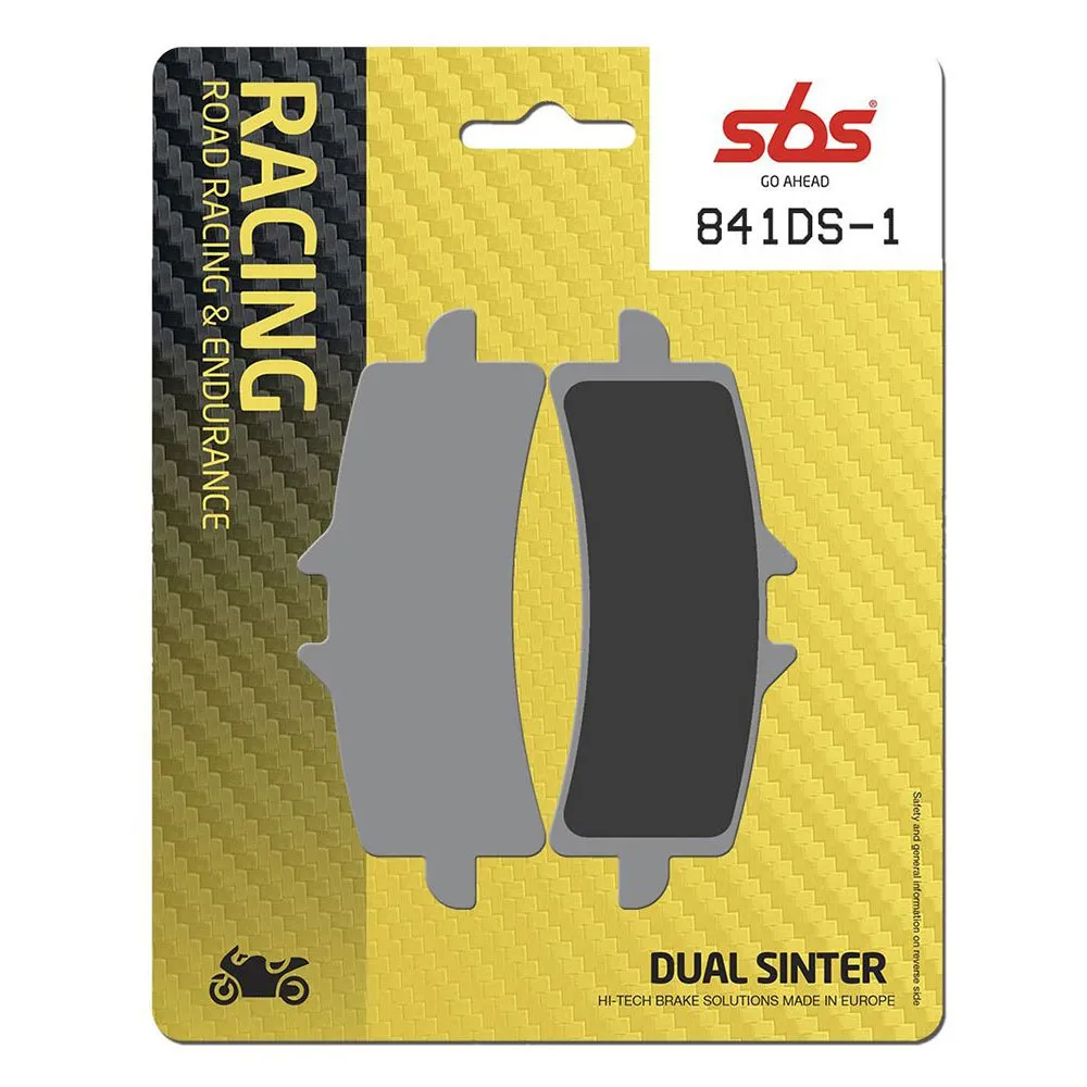 SBS Dual Road Racing Dynamic Racing Concept Hi-Tech 841DS-1 sintered brake pads