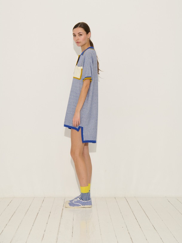 Robe peterson ivoire-marine