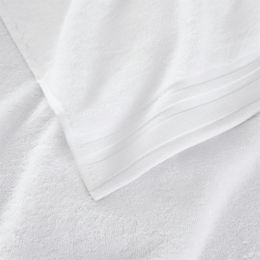 ROMANE - Drap de bain en coton blanc 70x140 cm