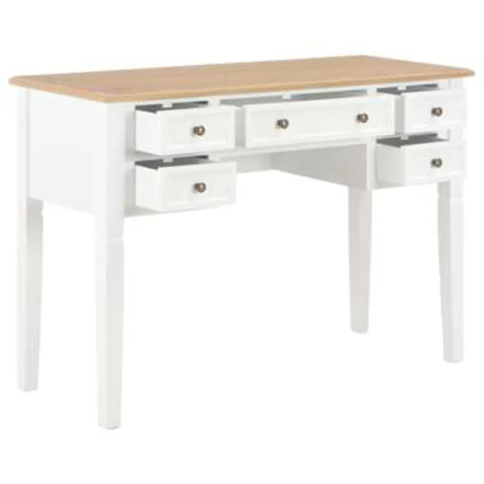 vidaXL - Bureau - Wit - Hout