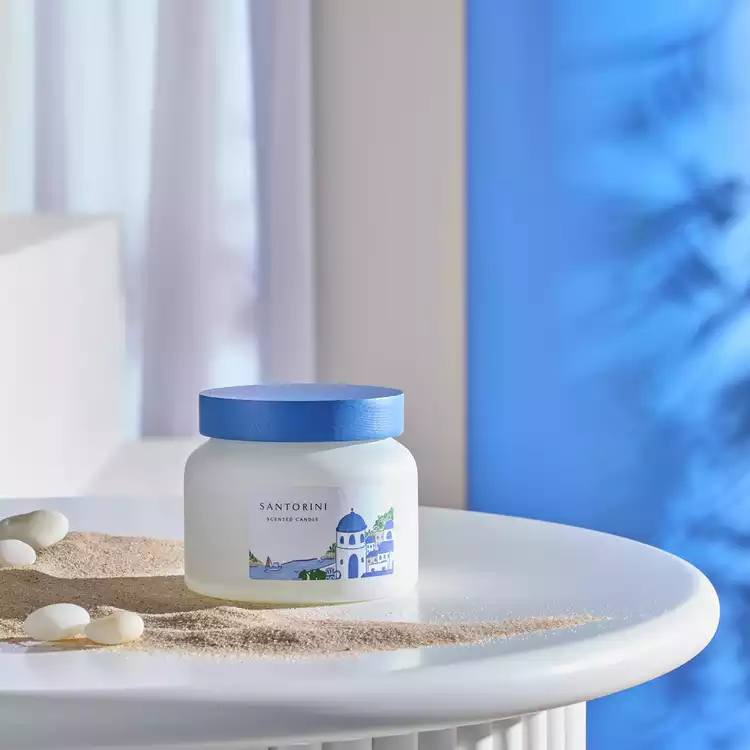Habitat Singlewick Candle - Santorini