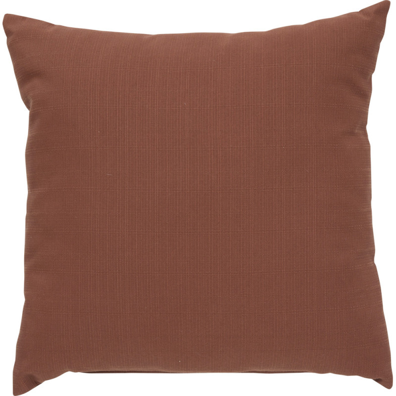 Coussin déperlant Koraï acajou 40 x 40 cm