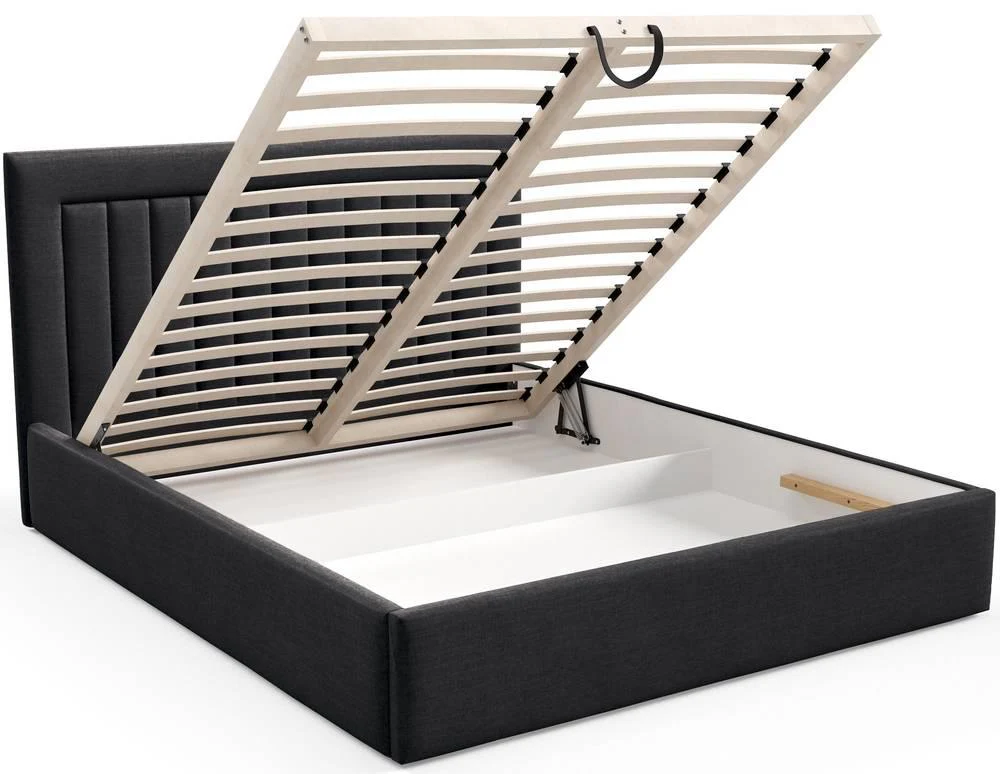 Bedframe 160x200 cm Alodie fluweel met opbergruimte