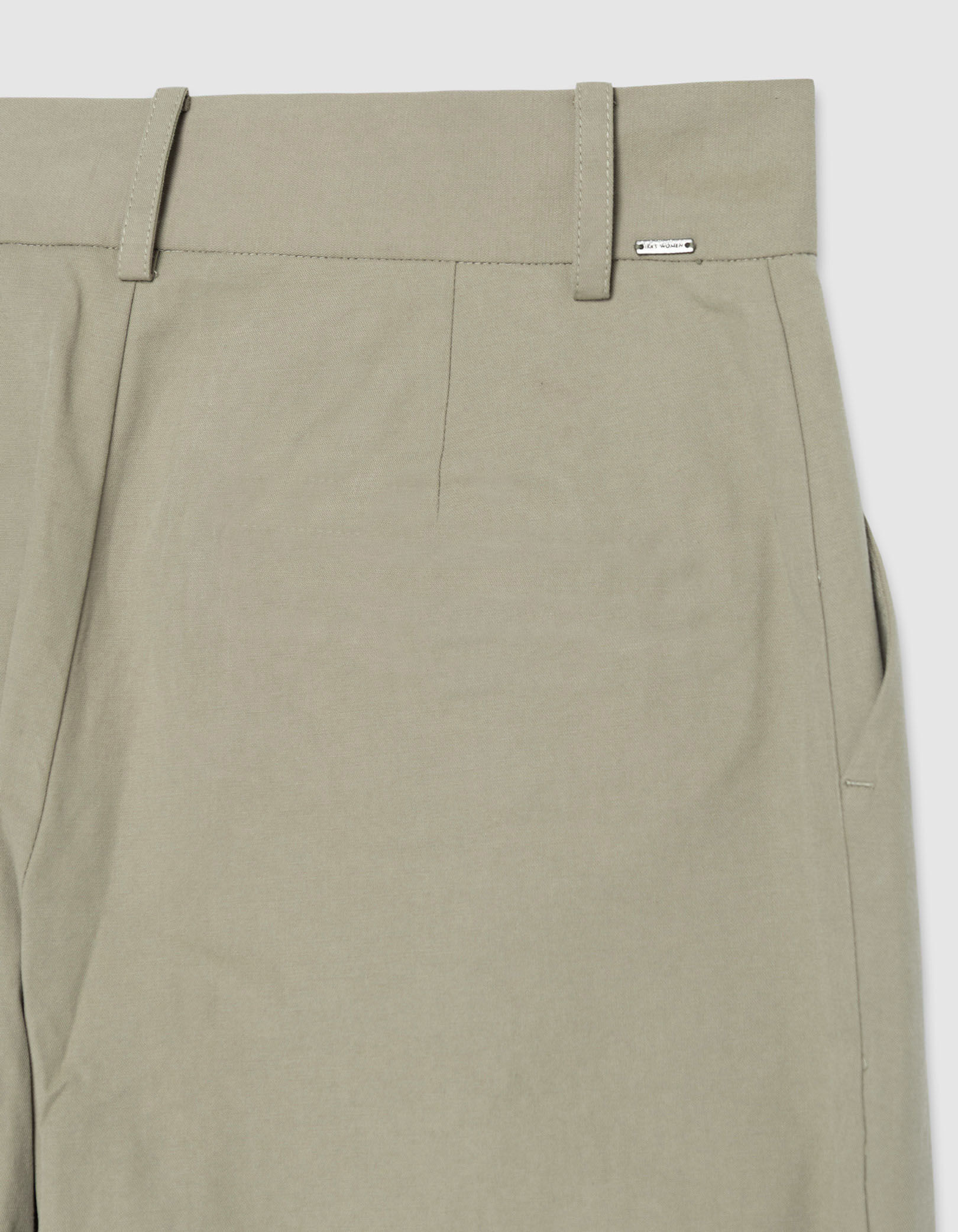 Pantalon ballon kaki à pinces Femme
