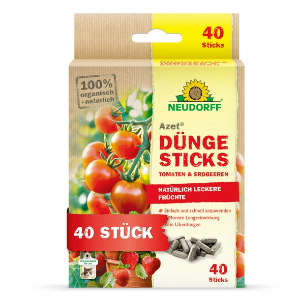 Düngestäbchen für Tomaten und Erdbeeren »Azet«, 40 Sticks
