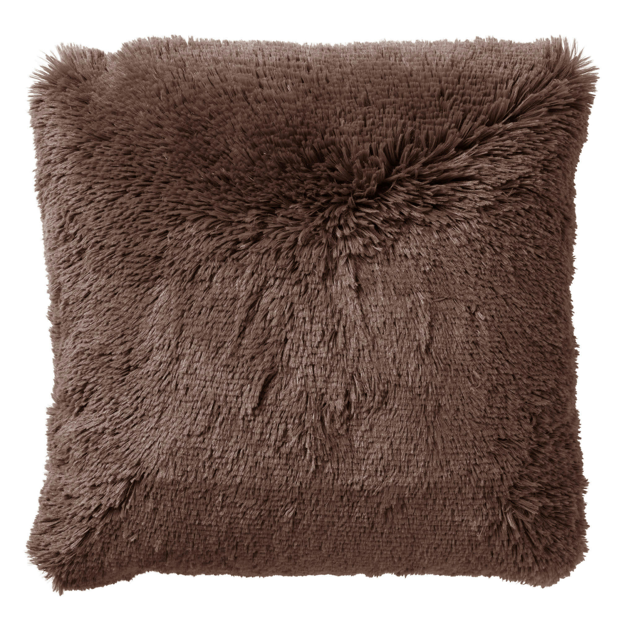 - Housse de coussin multicolore fausse fourrure-45x45 cm uni