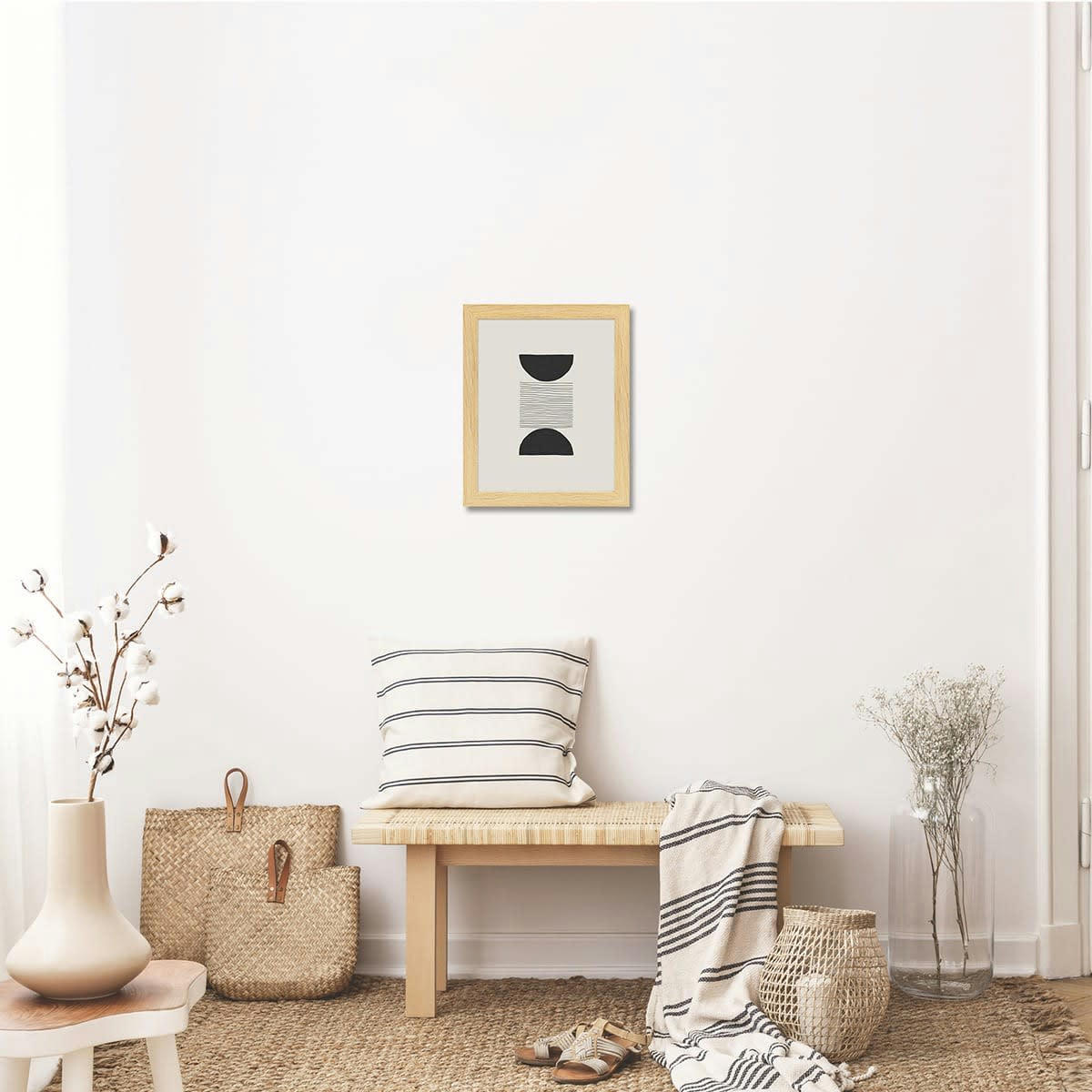 ETERNEL - Cadre photo design bois clair 24x30 cm bois reconstitué fsc