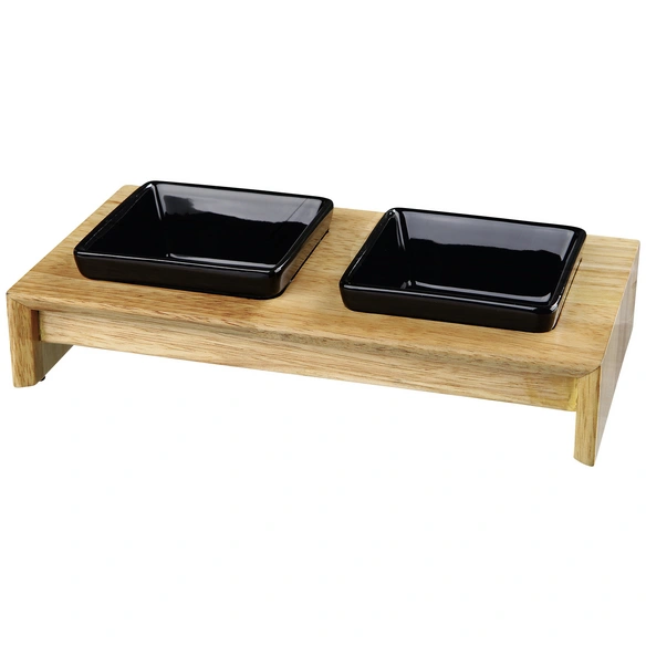 Napf-Set, Keramik/Holz 0,4 l