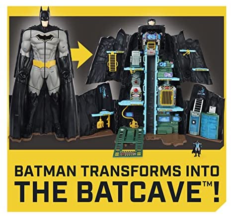 Batman, Bat-Tech Batcave, Giant Transforming Playset with Exclusive 4 Batman Figure and Accessories