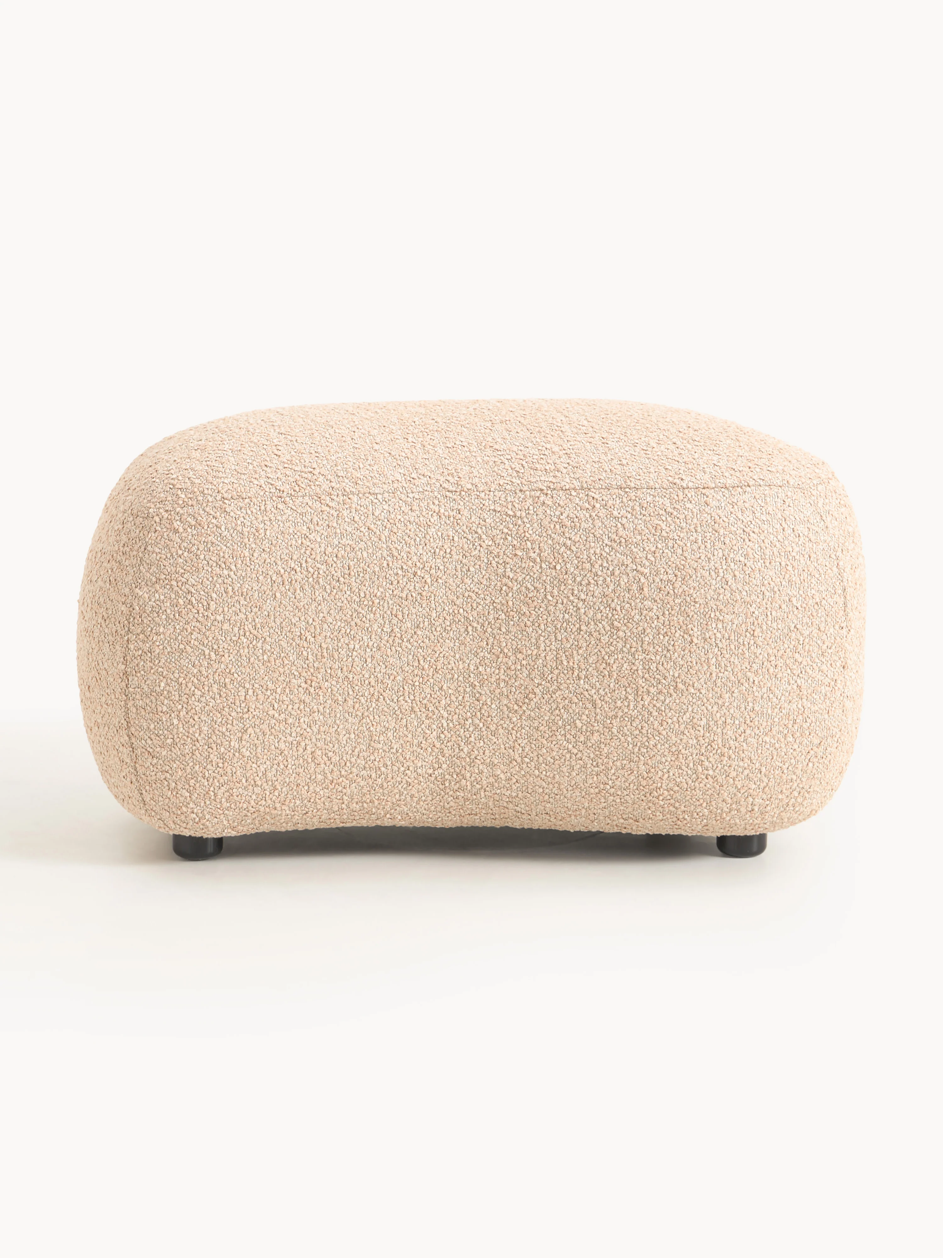 Bouclé-Sofa-Hocker Alba