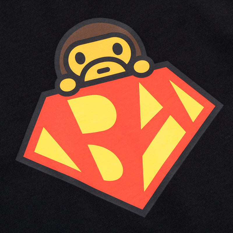 A Bathing Ape Hero Baby Milo Tee - Black