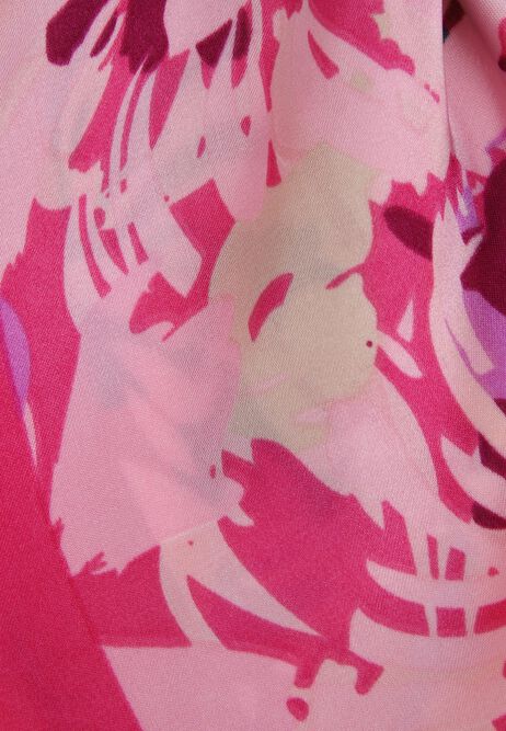 Womens Pink Floral Print Multiway Scarf