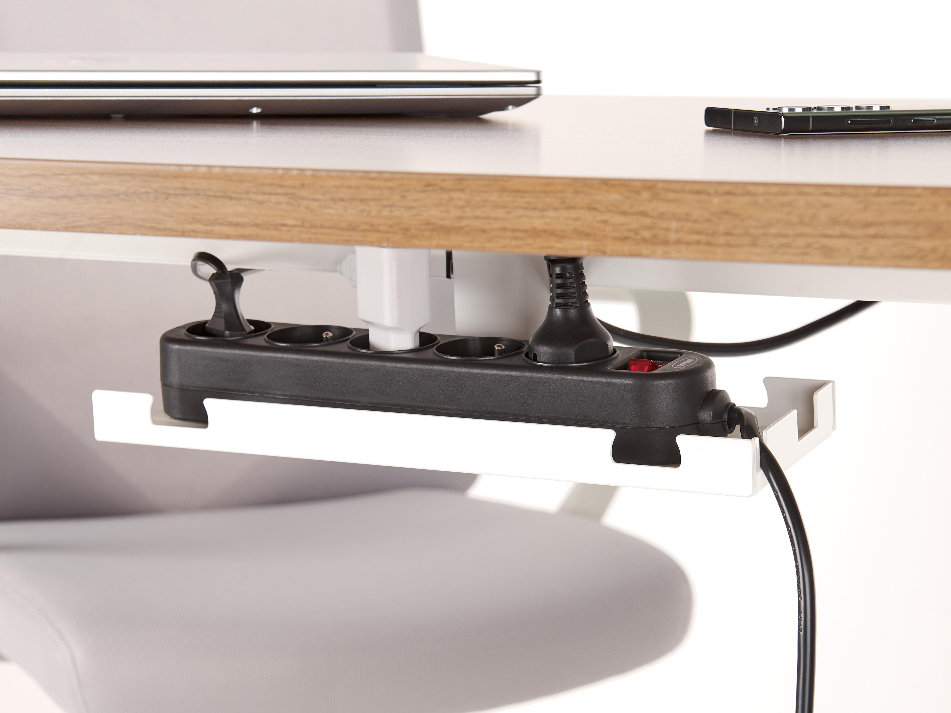 Cable Tray for Manual Adjustable Desk TRACIE White