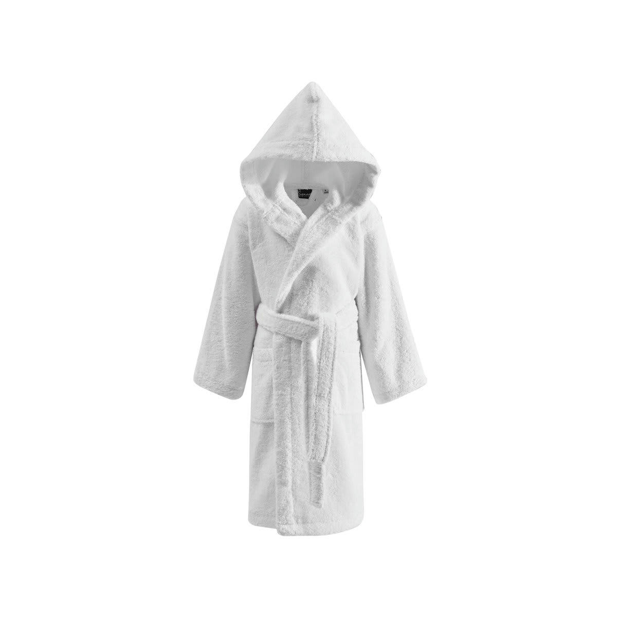 STUDIO - Peignoir enfant à capuche 400 g/m²  blanc 08/10 ans
