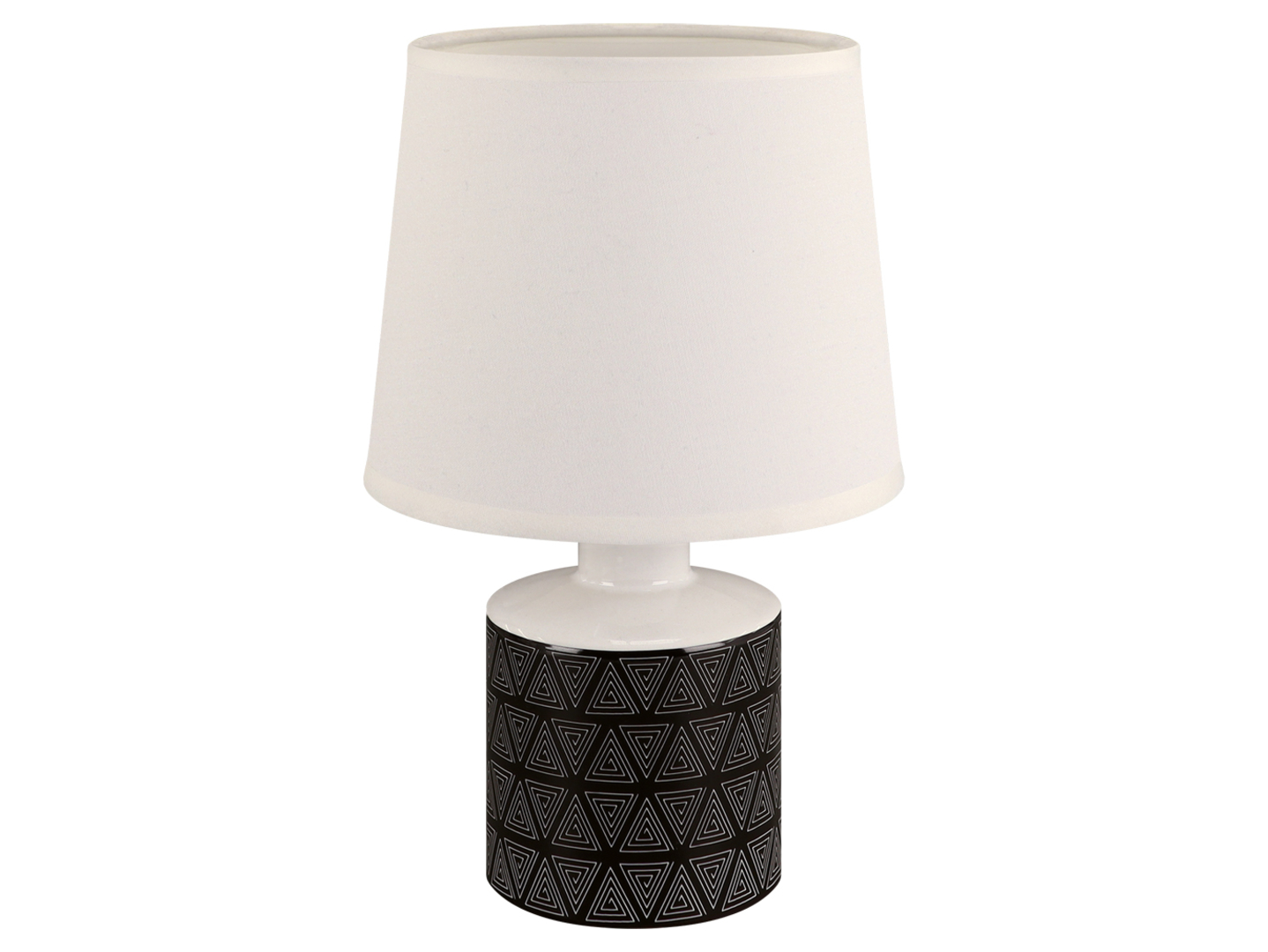 Lampa stołowa Topik ceramiczna biało-czarna