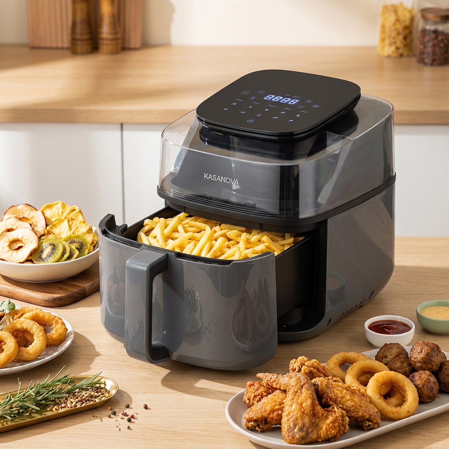 Friggitrice ad aria digitale 5,5 L con essiccatore